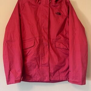The North Face Burgundy Jacket with Red Accents